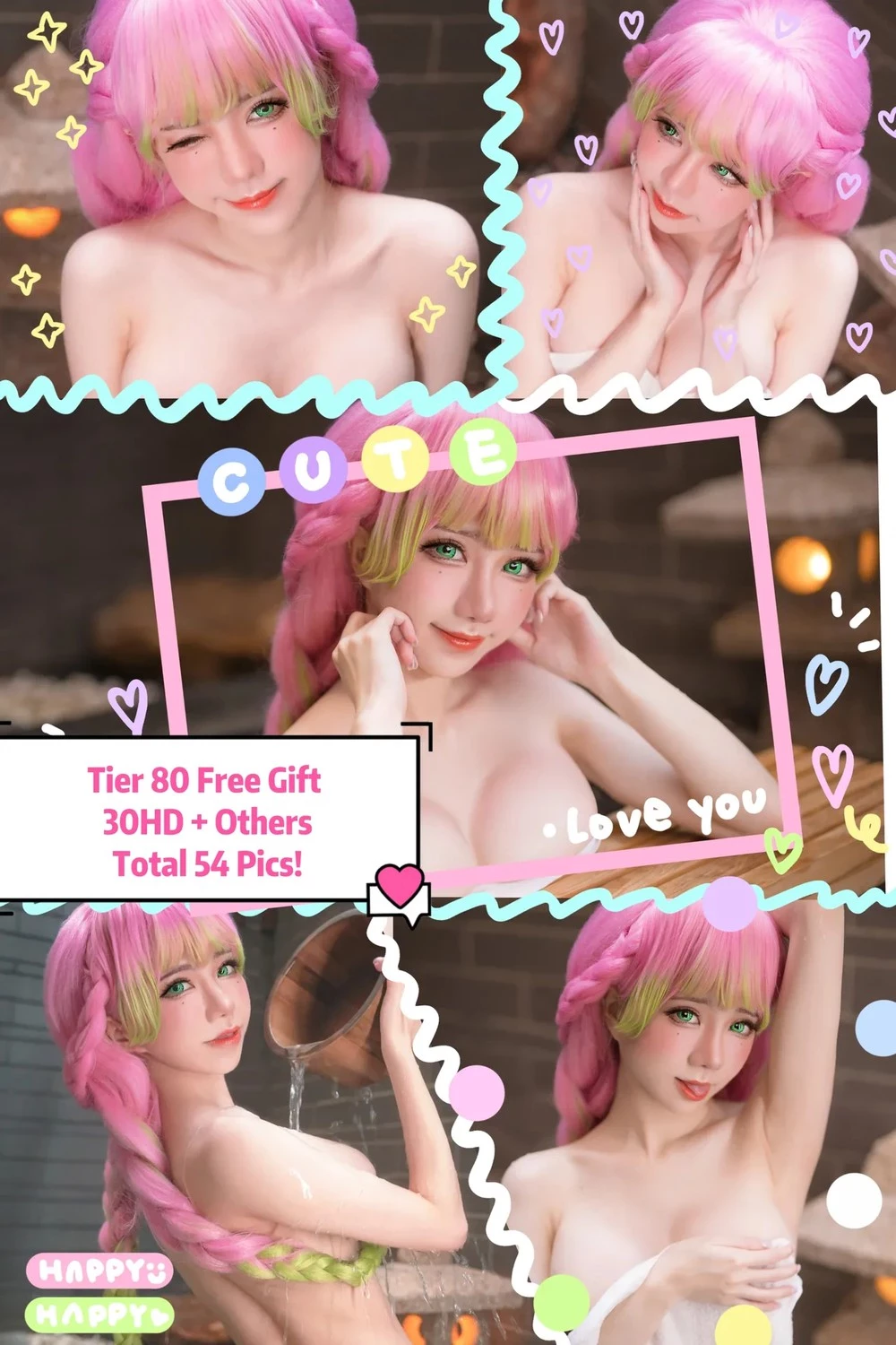 Ảnh Gái Xinh --- Ảnh Cosplay Mitsuri Kanroji Onsen