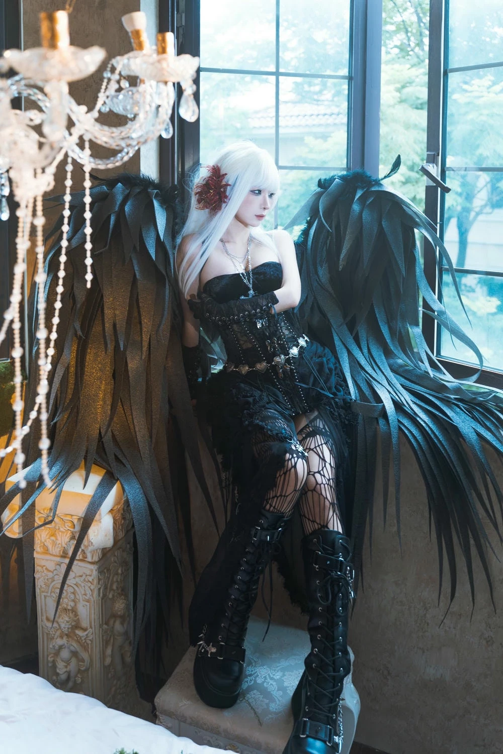 Hình Ảnh Gái Xinh Cosplay Hentai Nhân Vật Nữ Thần Hắc Ám