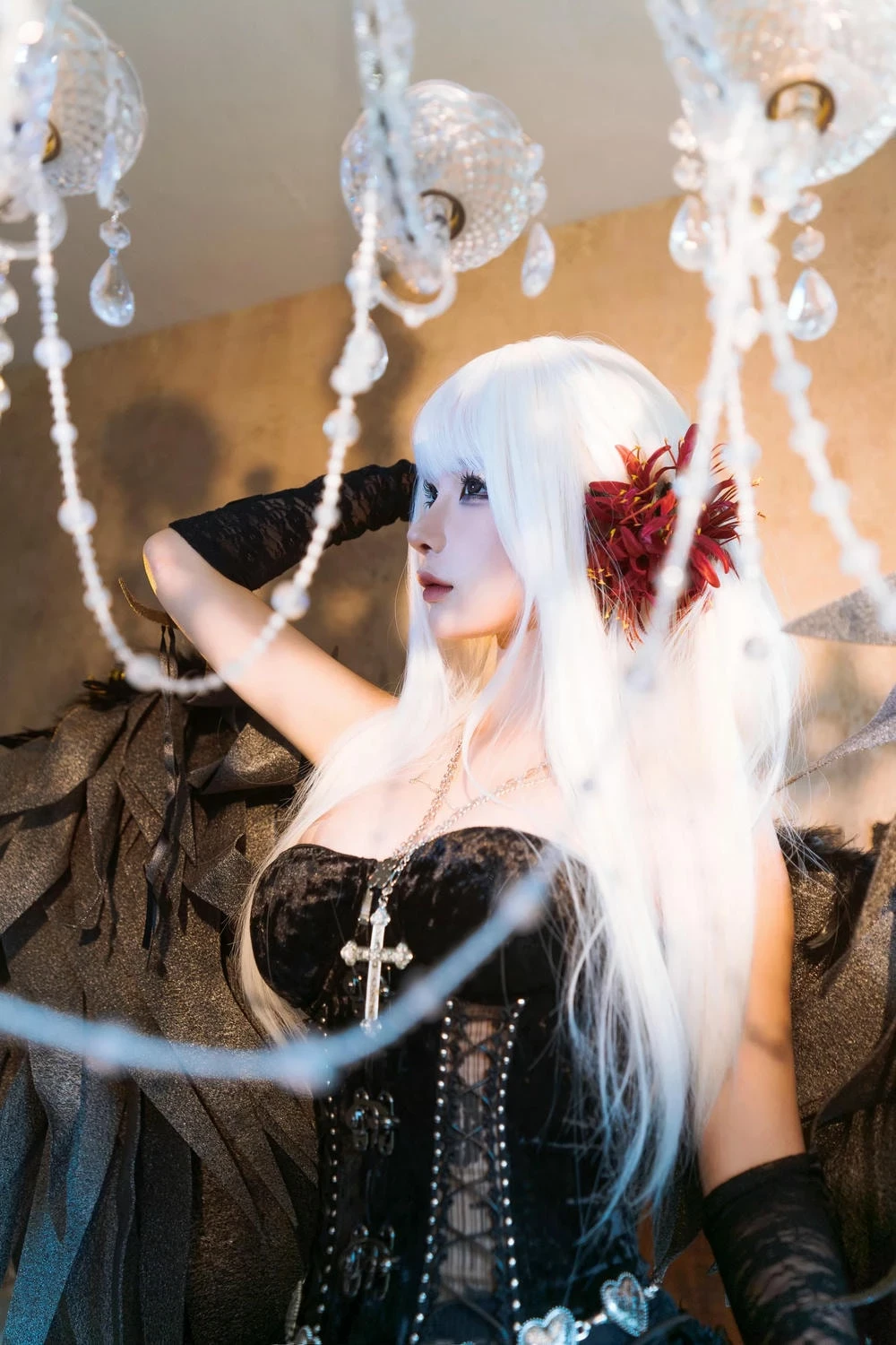 Hình Ảnh Gái Xinh Cosplay Ecchi Nhân Vật Hắc Thiên Nga