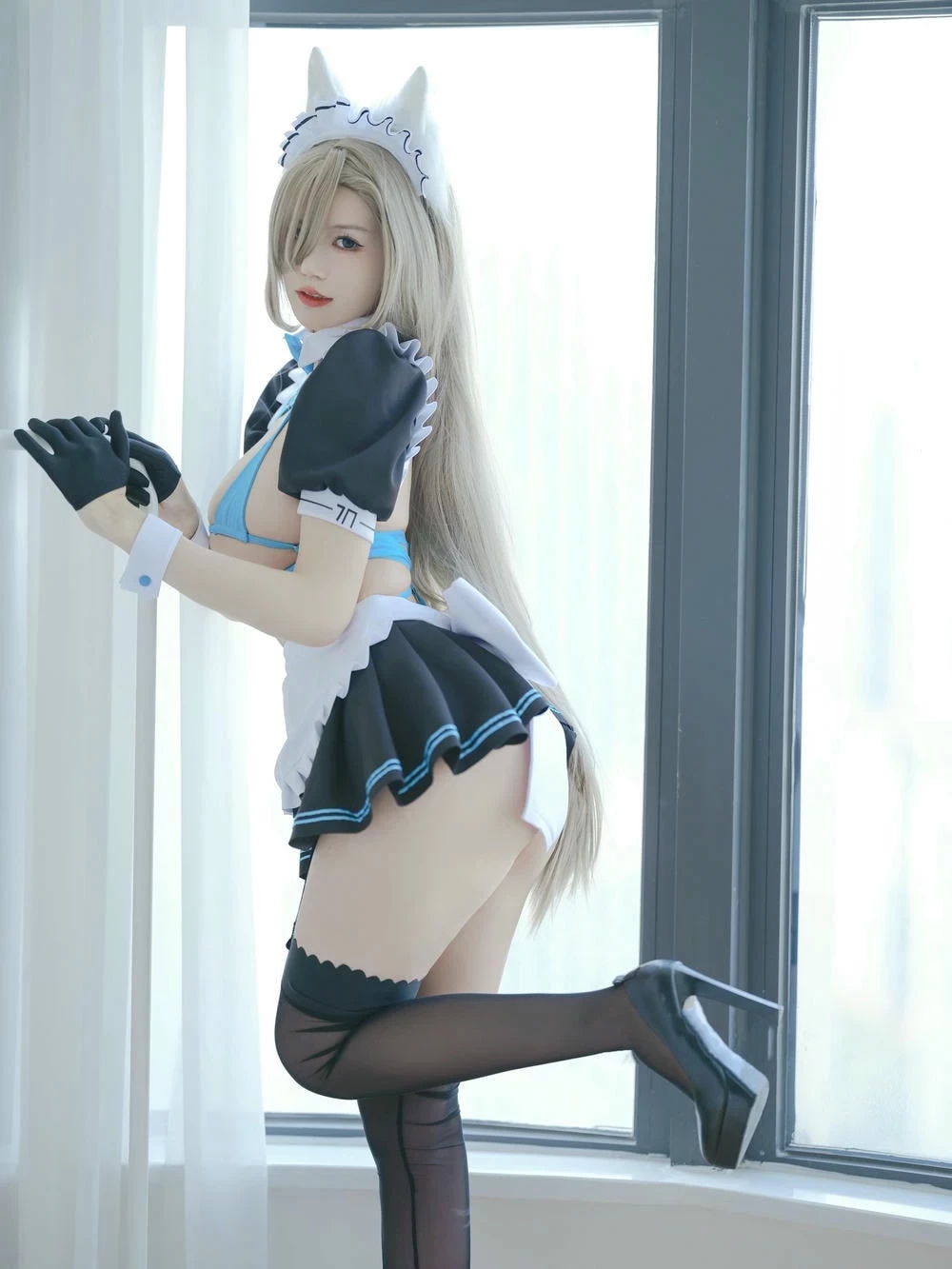 Hình Ảnh Gái Xinh Cosplay Ecchi Hầu Gái Gợi Cảm