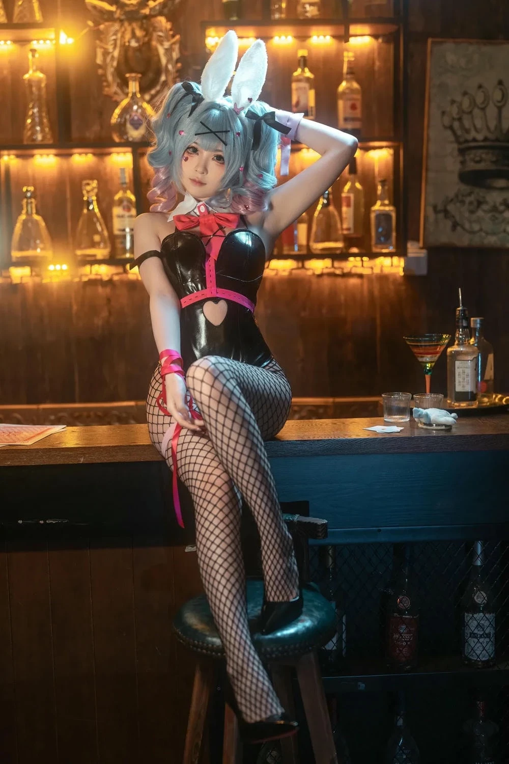 Hình Ảnh Gái Xinh Cosplay Ecchi Nữ Hầu Gái Bar Quyến Rũ